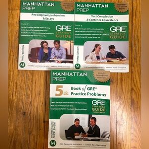 GRE Manhattan Prep Books Bundle (3 total)